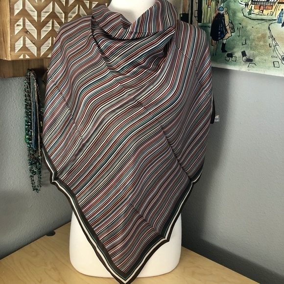 Vintage ECHO Silk Scarf - Dark Academia - Picture 1 of 7